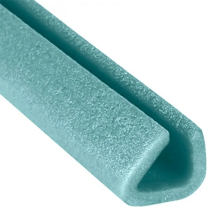 Profil Din Spuma PEE, U Clasic Lungime 2000 mm, Dimensiuni A-B-C-D 18 x 30 x 30 x 6 mm, Culoare Albastru, Metri / Pachet 500-...