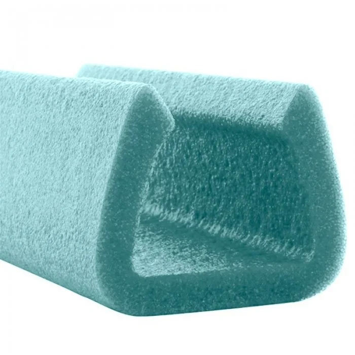 Profil Din Spuma PEE, U Clasic Lungime 2000 mm, Dimensiuni A-B-C-D 18 x 30 x 30 x 6 mm, Culoare Albastru, Metri / Pachet 500-...