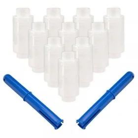 Kit Starter 10 Mini Role Folie Stretch Lungime 100 m, Latime 100 mm, Dispenser DA, 2, Grosime 23 my, Culoare Transparent, Rol...