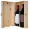 Cutie Din Lemn Pentru 2 Sticle De Vin Lungime 335 mm, Latime 185 mm, Inaltime 95 mm, Capac Cu balamale, Material Lemn, Culoar...