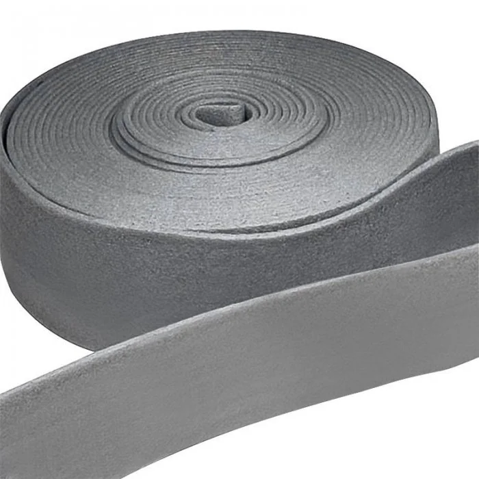 Banda Perimetrala Simpla Lungime 60 m, Latime 100 mm, Grosime 5 mm, Culoare Gri, Buc / Pachet 10-Folie Si Placa Polietilena E...