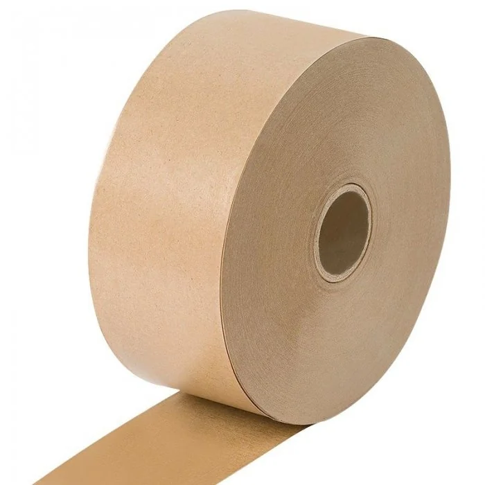 Banda Adeziva Umectibila Din Hartie Kraft Lungime 200 m, Latime 70 mm, Adeziv Amidon, Ranforsare NU, Culoare Natur-Benzi Adez...