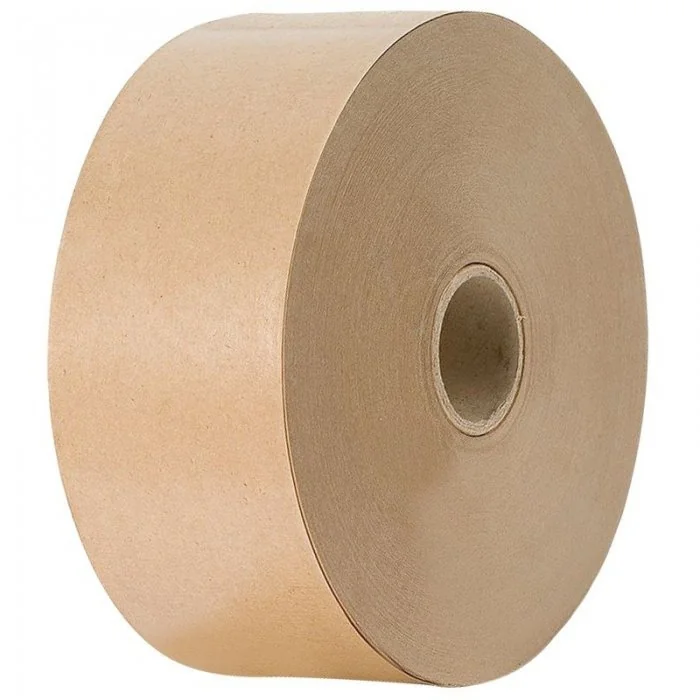 Banda Adeziva Umectibila Din Hartie Kraft Lungime 200 m, Latime 70 mm, Adeziv Amidon, Ranforsare NU, Culoare Natur-Benzi Adez...