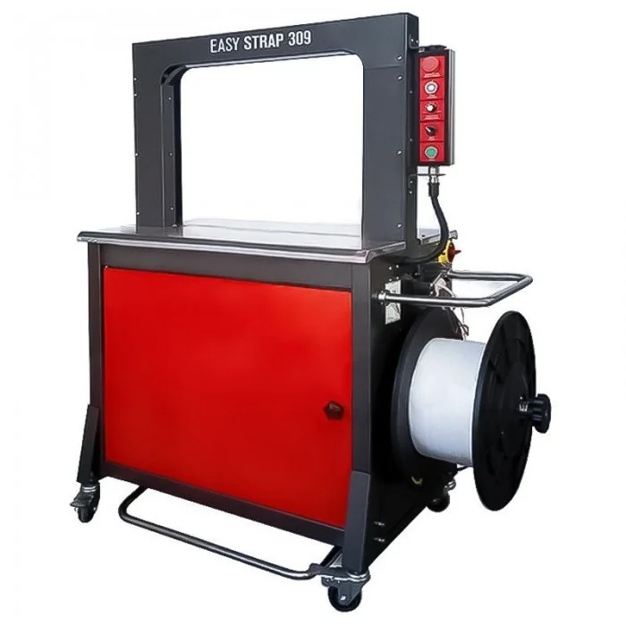 Masina Automata De Legat Banda PP PET Grosime Banda 0.45 - 0.65 mm, Banda PP 9 mm, Dimensiune Max Cutie (mm) 600 x 450 mm, Si...