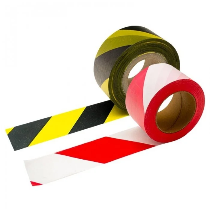 Banda De Avertizare Lungime 500 m, Latime 70 mm, Material LDPE, Culoare Negru / Galben-Benzi Adezive Si Adezivi