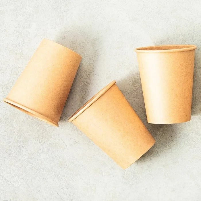 Pahar Carton 7 oz Pentru Bauturi Calde, 50 buc/set Ambalare 50 buc/set, Volum Oz 7, Culoare Maro-Pahare Carton