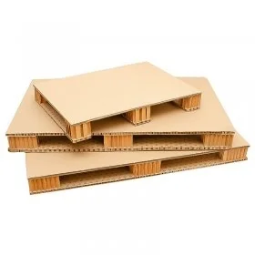 Palet Din Carton Ondulat Tip Euro Lungime 800 mm, Latime 600 mm, Inaltime 100 mm, Rezistenta 250 kg, Culoare Natur, Tip Carto...