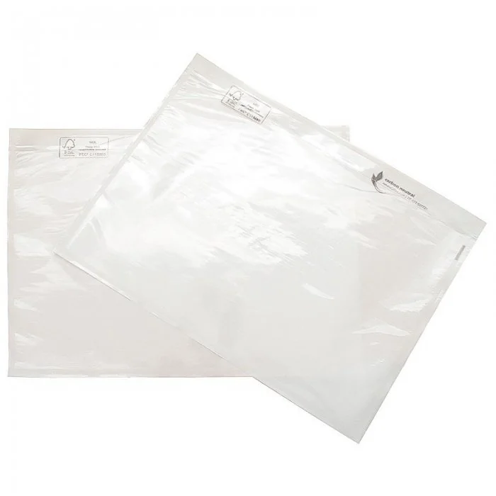 Set 100 Plicuri Port Document Autoadezive, C4/C5/C6/DL Dimensiuni 240 x 165 mm, Culoare Transparent, Tip C5, Buc / Pachet 100...