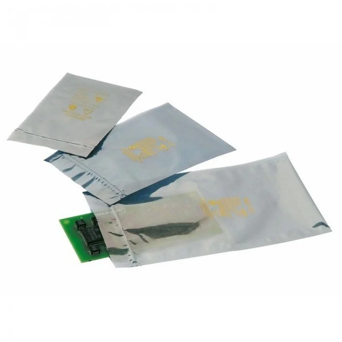 Pungi Antistatice ESD Dimensiuni mm (l x L) 220 x 320, Grosime 80 my, Culoare Transparent, Buc / Pachet 50-Folie Si Pungi Pen...