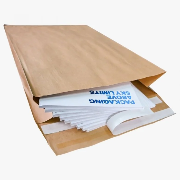 Plic Curierat Din Hartie Cu Autosigilare Pliu 160 mm, Dimensiuni 340 x 420 mm, Gramaj 110 gr/mp, Culoare Natur, Buc / Pachet ...