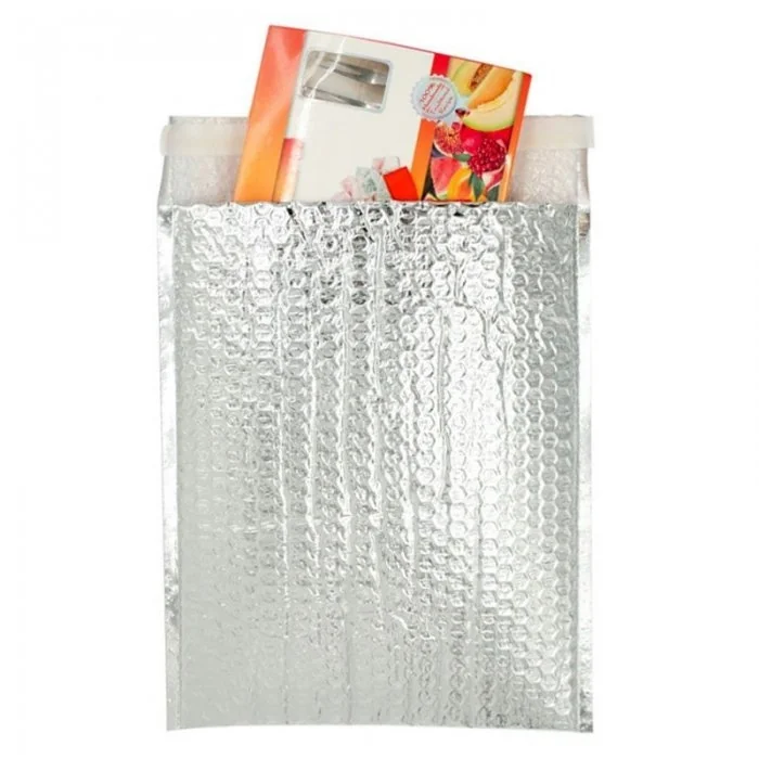 Plic Cu Bule Termoizolant Dimensiuni 450 x 350 mm, Material PET / Folie Bule / PEE, Clapeta 50 mm, Culoare Argintiu-Plicuri I...
