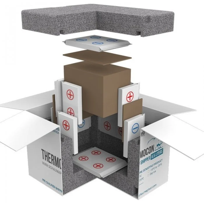 Cutii Termoizolante Pentru Expedieri In Conditii De Temperatura Controlata, Rece +2°C - +8°C Dimensiune Interioara 580 X 390 ...