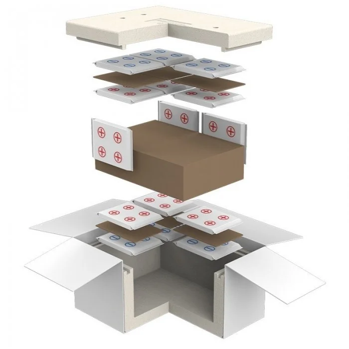 Cutii Termoizolante Pentru Expedieri In Conditii De Temperatura Controlata, Rece +2°C - +8°C Dimensiune Interioara 521 X 388 ...
