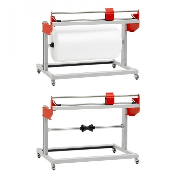 Dispenser Mobil Pentru Ambalare, Suport 1 Rola Diametru maxim role 900 mm, Latime maxima role 600 mm, Latime dispenser 900 mm...