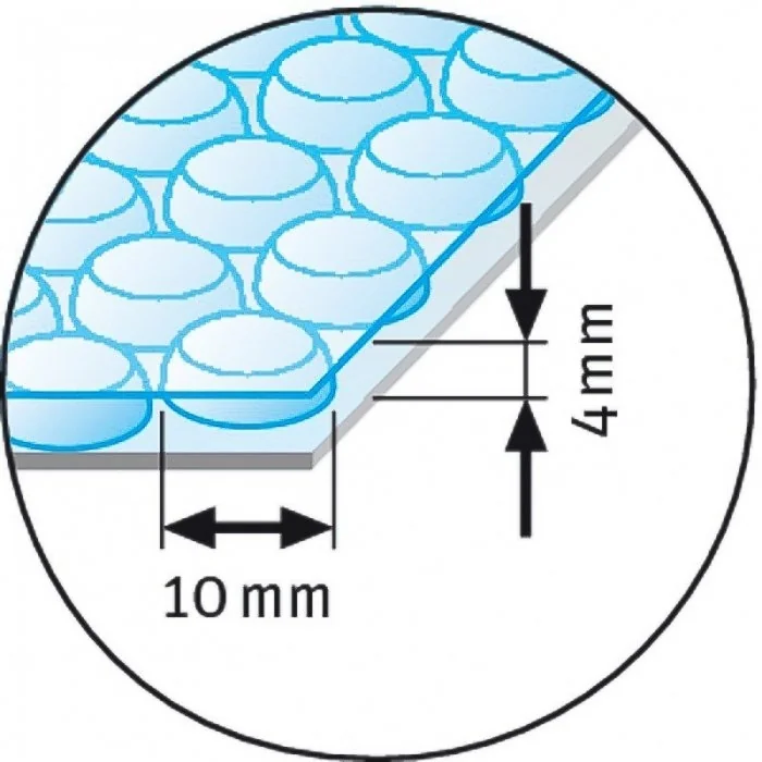 Folie Cu Bule Mici Neagra Latime 1000 mm, Lungime 25 m, Straturi 2, Grosime 70 my, Culoare Negru-Folie Cu Bule De Aer Mici