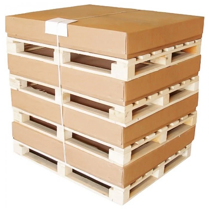 Kit Cutie Pe Palet Din Lemn Lungime 1450 mm, Latime 1140 mm, Inaltime 760 mm, Culoare Natur, Tip Carton CO5-Kituri Carton