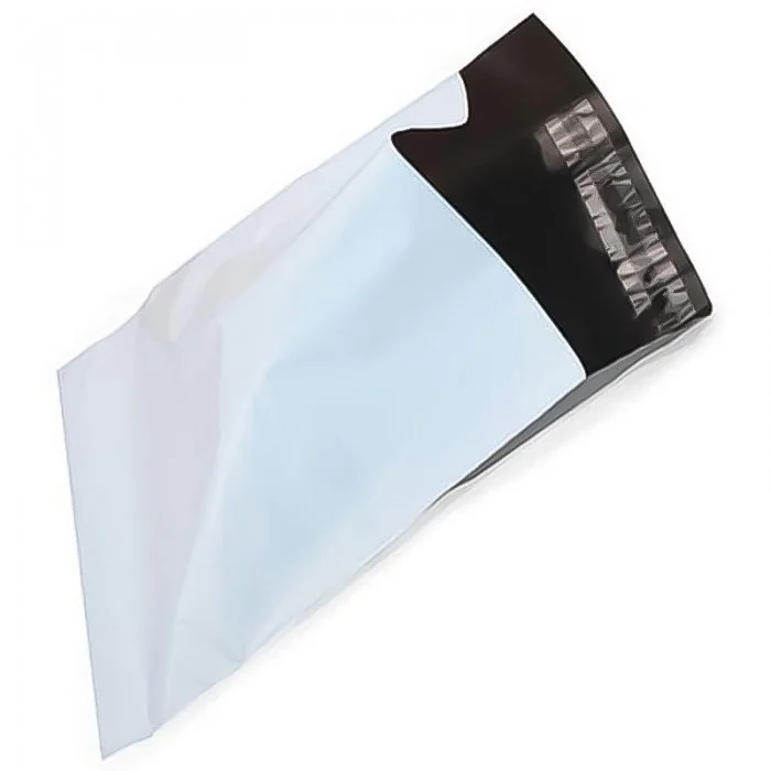 Plic Curierat Standard Dimensiuni 400 x 500 mm, Clapeta 50 mm, Culoare Alb / Negru, Buc / Pachet 100-Plicuri Si Pungi Curierat