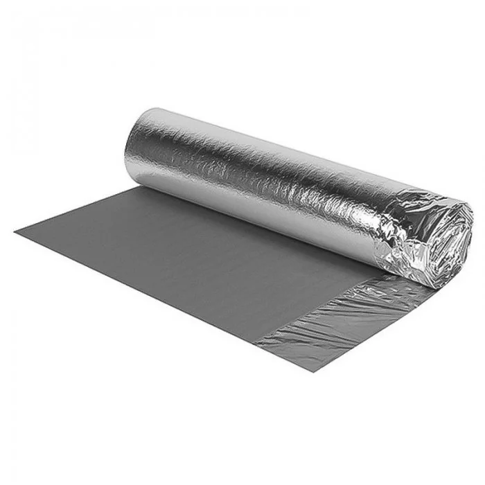 Folie Aluminizata Parchet Lungime 15 m, Latime 1000 mm, Grosime 3 mm, Culoare Negru-Folie Si Placa Polietilena Expandata PEE