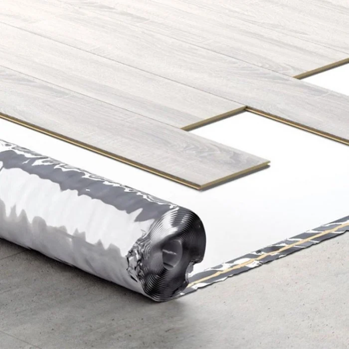 Folie Aluminizata Parchet Lungime 150 m, Latime 1000 mm, Grosime 2 mm, Culoare Negru-Folie Si Placa Polietilena Expandata PEE