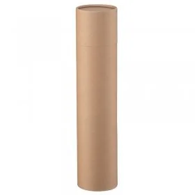 Tuburi Carton Cu Capac Pentru Ambalare Si Stocare Lungime 320 mm, Diametru Interior 104 mm, Grosime 4.5 mm, Culoare Natur-Tub...