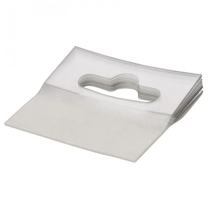 Set Agatatori Autoadezive Din Plastic Pentru Raft Tip Agatatoare Dublu Euro Slot, Grosime 250 my, Dimensiuni Fi 16 mm, Supraf...