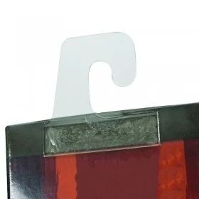 Set Agatatori Autoadezive Din Plastic Pentru Raft Tip Agatatoare Carlig, Dimensiuni 28 x 45 mm, Grosime 500 my, Suprafata Lip...