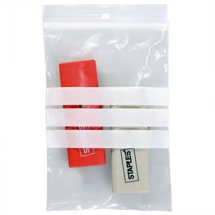 Pungi Plastic Fermoar Si Benzi De Scriere Dimensiuni mm (l x L) 230 x 320, Grosime 60 my, Culoare Transparent, Buc / Pachet 1...