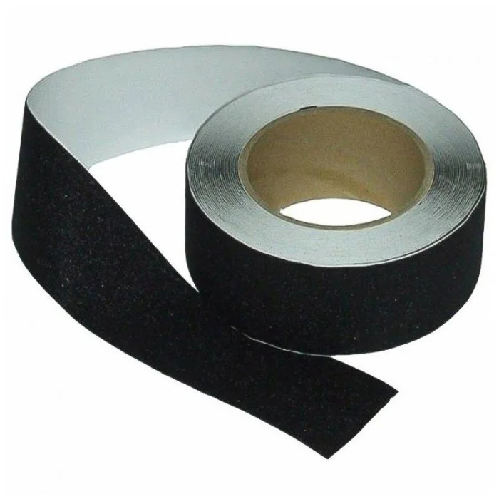 Banda Antiderapanta Reutilizabila Lungime 18.3 m, Latime 50 mm, Culoare Negru / Galben, Buc / Pachet 10-Benzi Adezive Antialu...