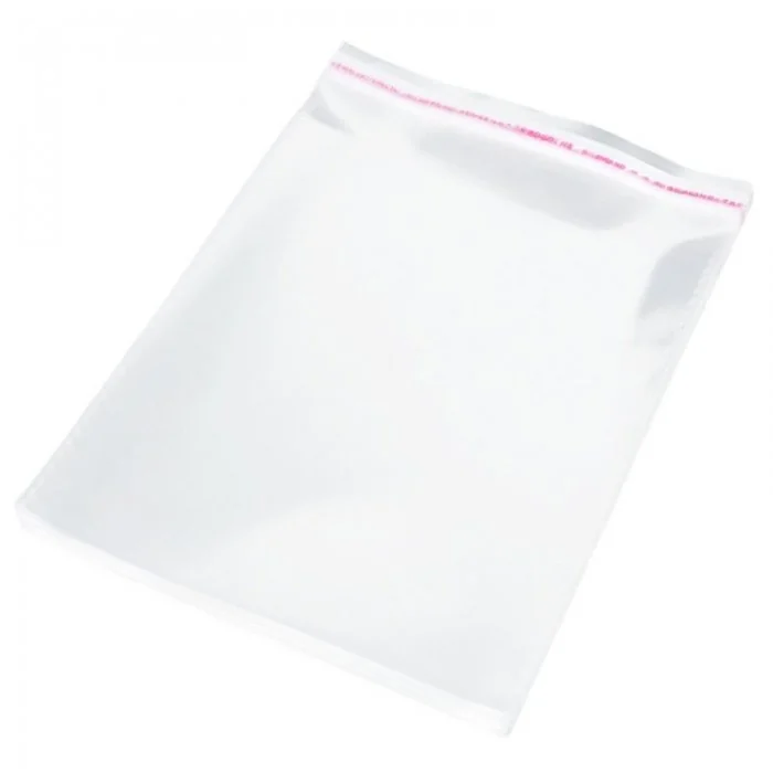 Pungi Cu Clapeta Adeziva Latime 130 mm, Inaltime 180 mm, Pliu NU mm, Grosime 40 my, Clapeta 40 mm, Culoare Transparent, Buc /...