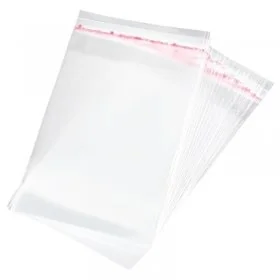 Pungi Cu Clapeta Adeziva Latime 220 mm, Inaltime 350 mm, Pliu NU mm, Grosime 40 my, Clapeta 40 mm, Culoare Transparent, Buc /...