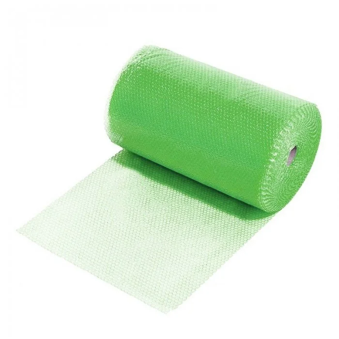 Folie Cu Bule Mici Eco Friendly Latime 500 mm, Lungime 100 m, Straturi 2, Grosime 50 my, Culoare Verde-Folie Cu Bule De Aer Mici