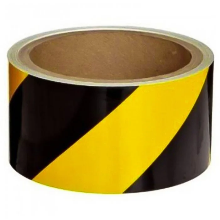 Banda Delimitare Reflectorizanta Lungime 10 m, Latime 50 mm, Culoare Rosu, Buc / Pachet 10-Benzi Adezive Pentru Marcare