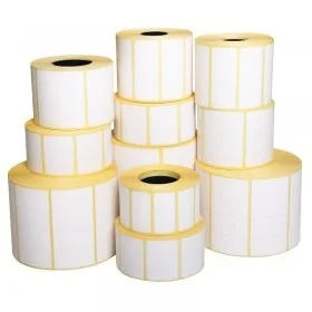 Etichete Autoadezive EcoThermal Diametru Interior 40 mm, Dimensiuni 32 x 25 mm, Culoare Alb, Nr. Etichete 1500-Role Termice