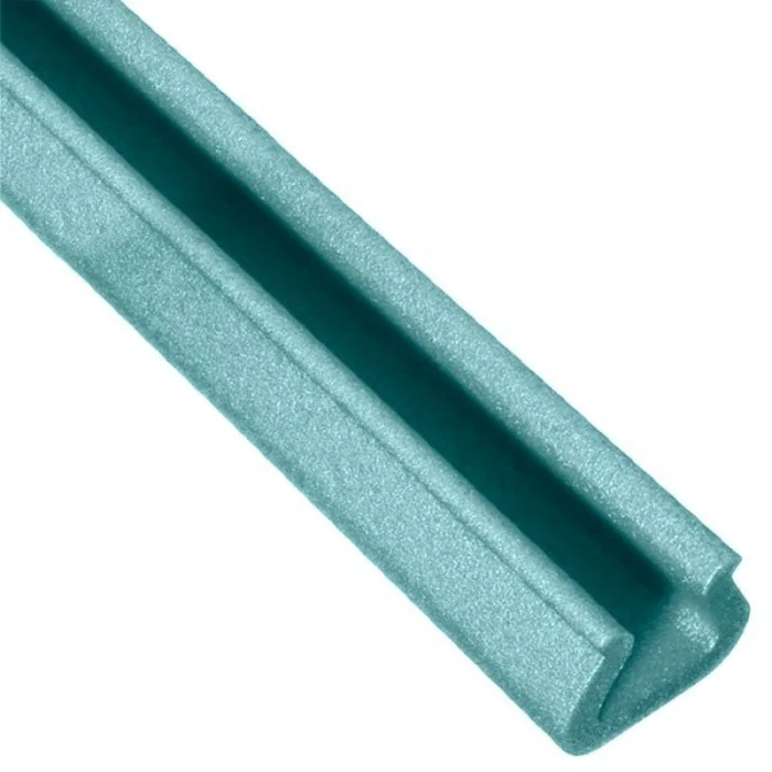 Profil Din Spuma PEE, U Tulip Lungime 1000 mm, Dimensiuni A-B-C-D 80 x 10 x 40 x 75 mm, Culoare Verde, Metri / Pachet 25-Poli...