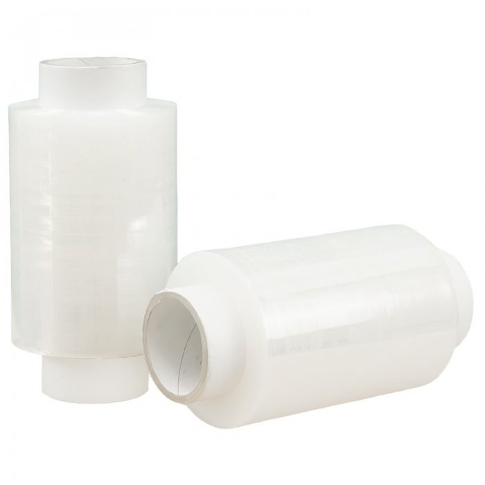 Kit Starter 3 Mini Role Folie Stretch Lungime 150 m, Latime 100 mm, Dispenser DA, 1, Grosime 15 my, Culoare Transparent, Role...