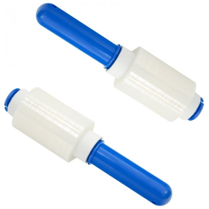 Kit Starter 3 Mini Role Folie Stretch Lungime 150 m, Latime 100 mm, Dispenser DA, 1, Grosime 15 my, Culoare Transparent, Role...