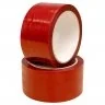 Banda Adeziva Sigiliu Latime Rola 50 mm, Lungime Rola 50 m, Grosime 50 my, Culoare Rosu-Benzi Adezive Pentru Ambalare