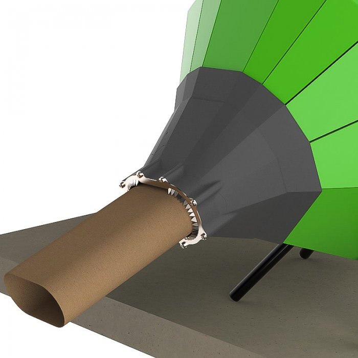 Dispenser Hartie Kraft DRM-350R Dimensiuni mm (L × l × h) 325 x 325 x 550, Material Metal, Greutate 6,5 kg-Sisteme De Ambalar...