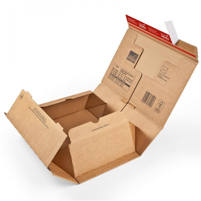 Cutie Din Carton Cu Folie De Retentie ColomPac®, 300 x 212 x 43 mm Dimensiune Interioara 300 x 212 x 43 mm, Dimensiune Exteri...