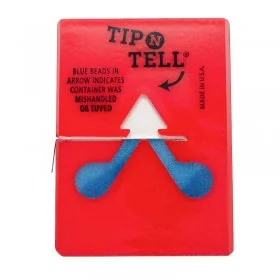 Indicator Monitorizare Inclinare 80 grade Latime 70 mm, Inaltime 95 mm, Culoare Rosu-Folie Stretch, Legare Si Paletizare