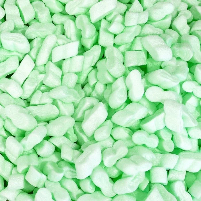 Fulgi Din Polistiren Ambalare Cutie 100 Litri, Material Polistiren Expandat, Culoare Verde-Materiale Pentru Umplerea Golului ...