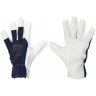 Manusi de lucru GRANITE Marime 10/XL, Material piele alba-tesatura bleumarin, Greutate 29GR/Manusa gr, Culoare piele alba-tes...