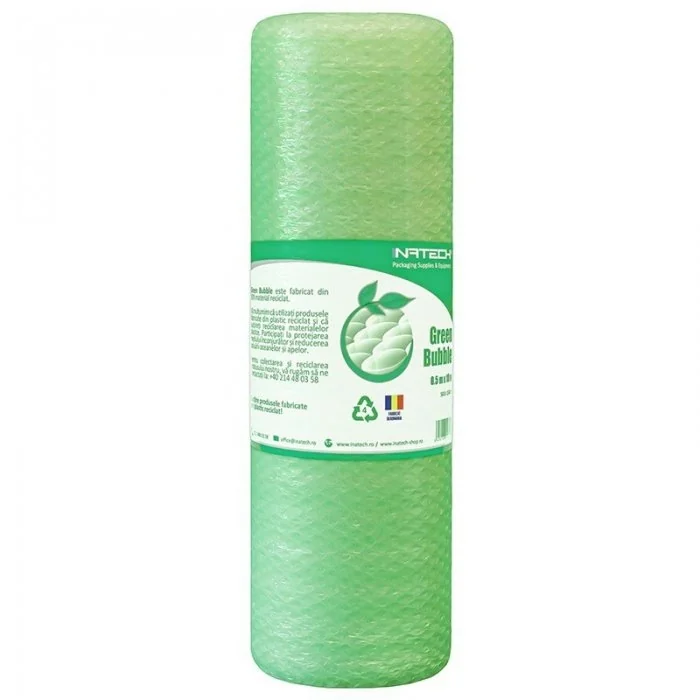 Folie Cu Bule Mici Eco Friendly, 300/450 mm x 50 m, 60 my-Folie Cu Bule De Aer Mici