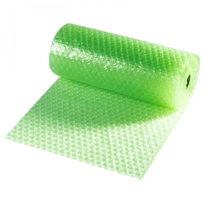 Folie Cu Bule Mari Eco Friendly Latime 600 mm, Lungime 50 m, Grosime 120 my, Culoare Verde-Folie Cu Bule De Aer Mari