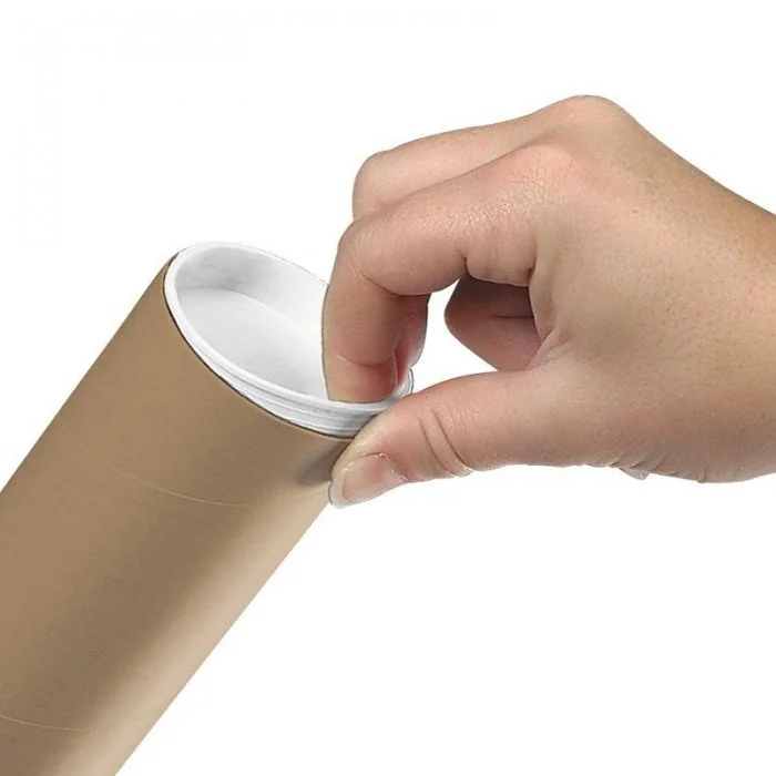 Capace Tub Carton Diametru 90 mm, Material Plastic, Culoare Alb, Buc / Pachet 1250-Tuburi Din Carton