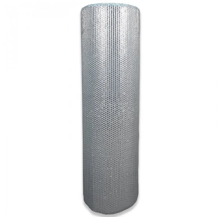 Folie Cu Bule Mici Aluminizata Latime 1000 mm, Lungime 50 m, Straturi 3, Grosime 60 my, Culoare Argintiu-Folie Cu Bule De Aer...